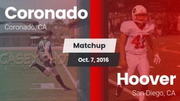 Matchup: Coronado  vs. Hoover  2016
