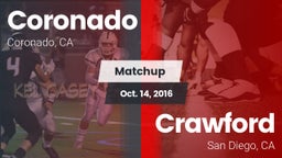 Matchup: Coronado  vs. Crawford  2016