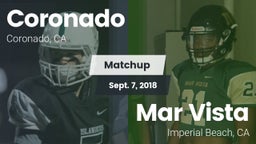 Matchup: Coronado  vs. Mar Vista  2018