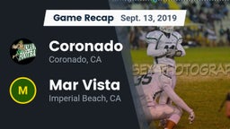 Recap: Coronado  vs. Mar Vista  2019