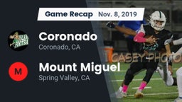 Recap: Coronado  vs. Mount Miguel  2019