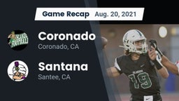 Recap: Coronado  vs. Santana  2021