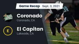 Recap: Coronado  vs. El Capitan  2021