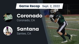 Recap: Coronado  vs. Santana  2022