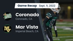 Recap: Coronado  vs. Mar Vista  2022