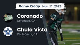 Recap: Coronado  vs. Chula Vista  2022