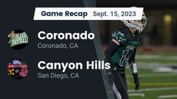 Recap: Coronado  vs. Canyon Hills  2023