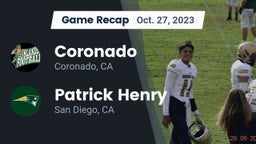 Recap: Coronado  vs. Patrick Henry  2023