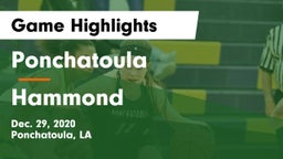 Ponchatoula  vs Hammond  Game Highlights - Dec. 29, 2020