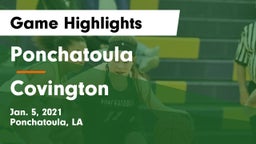 Ponchatoula  vs Covington  Game Highlights - Jan. 5, 2021