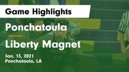 Ponchatoula  vs Liberty Magnet  Game Highlights - Jan. 13, 2021