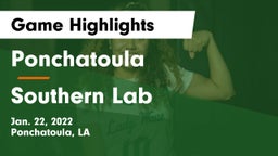 Ponchatoula  vs Southern Lab  Game Highlights - Jan. 22, 2022