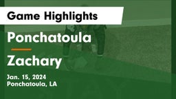 Ponchatoula  vs Zachary  Game Highlights - Jan. 15, 2024