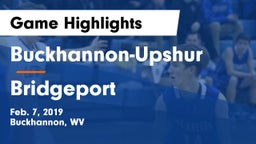 Buckhannon-Upshur  vs Bridgeport  Game Highlights - Feb. 7, 2019