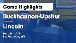 Buckhannon-Upshur  vs Lincoln  Game Highlights - Dec. 18, 2019