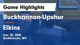 Buckhannon-Upshur  vs Elkins  Game Highlights - Jan. 20, 2020