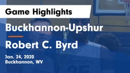 Buckhannon-Upshur  vs Robert C. Byrd  Game Highlights - Jan. 24, 2020