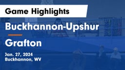 Buckhannon-Upshur  vs Grafton  Game Highlights - Jan. 27, 2024
