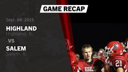 Recap: Highland  vs. Salem  2015
