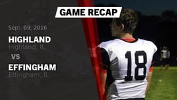 Recap: Highland  vs. Effingham  2016