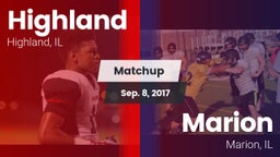 Matchup: Highland  vs. Marion  2017
