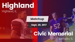 Matchup: Highland  vs. Civic Memorial  2017