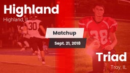 Matchup: Highland  vs. Triad  2018