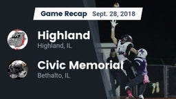 Recap: Highland  vs. Civic Memorial  2018