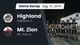 Recap: Highland  vs. Mt. Zion  2019