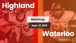 Matchup: Highland  vs. Waterloo  2019