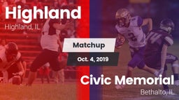 Matchup: Highland  vs. Civic Memorial  2019