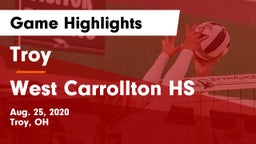 Troy  vs West Carrollton HS Game Highlights - Aug. 25, 2020