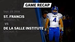 Recap: St. Francis  vs. De La Salle Institute 2016