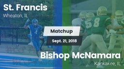 Matchup: St. Francis High vs. Bishop McNamara  2018