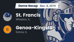 Recap: St. Francis  vs. Genoa-Kingston  2019