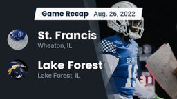 Recap: St. Francis  vs. Lake Forest  2022