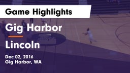 Gig Harbor  vs Lincoln  Game Highlights - Dec 02, 2016
