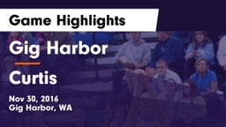 Gig Harbor  vs Curtis  Game Highlights - Nov 30, 2016