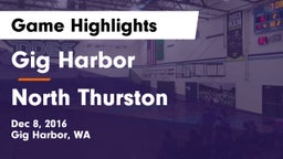 Gig Harbor  vs North Thurston  Game Highlights - Dec 8, 2016