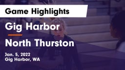 Gig Harbor  vs North Thurston  Game Highlights - Jan. 5, 2022