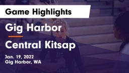 Gig Harbor  vs Central Kitsap  Game Highlights - Jan. 19, 2022