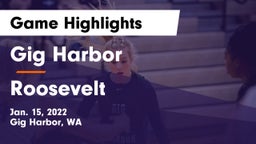Gig Harbor  vs Roosevelt  Game Highlights - Jan. 15, 2022