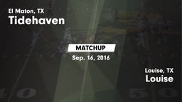 Matchup: Tidehaven High vs. Louise  2016