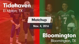 Matchup: Tidehaven High vs. Bloomington  2016