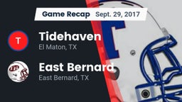 Recap: Tidehaven  vs. East Bernard  2017