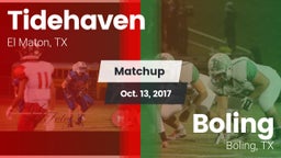 Matchup: Tidehaven High vs. Boling  2017