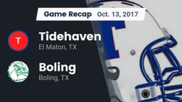 Recap: Tidehaven  vs. Boling  2017