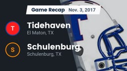 Recap: Tidehaven  vs. Schulenburg  2017