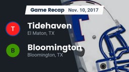 Recap: Tidehaven  vs. Bloomington  2017