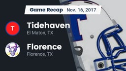 Recap: Tidehaven  vs. Florence  2017